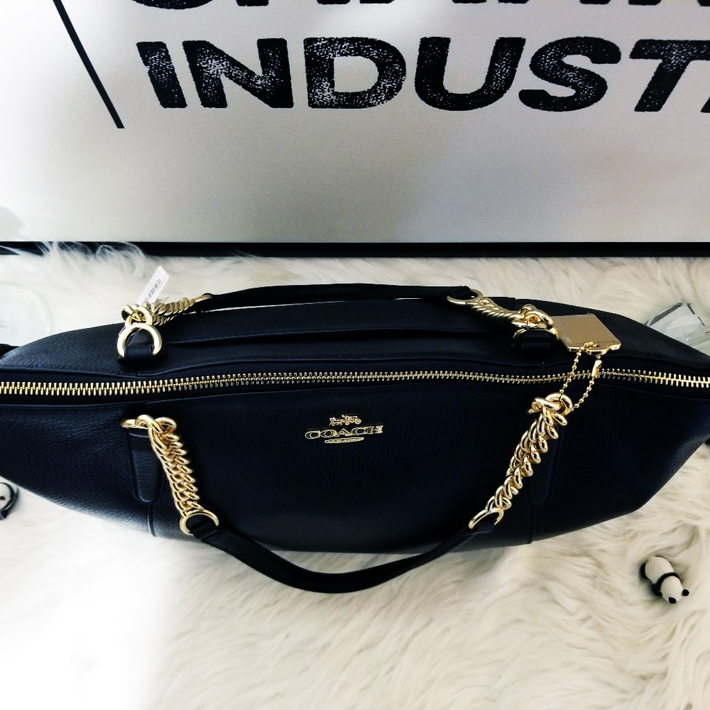 NWT Coach Leather Zip Tote Beautiful! Msrp $395 - Picture 4 of 8